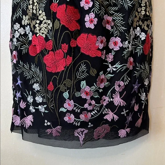 Dress the Population Black Floral Embroidered Mini Dress size XS - Picture 5 of 11